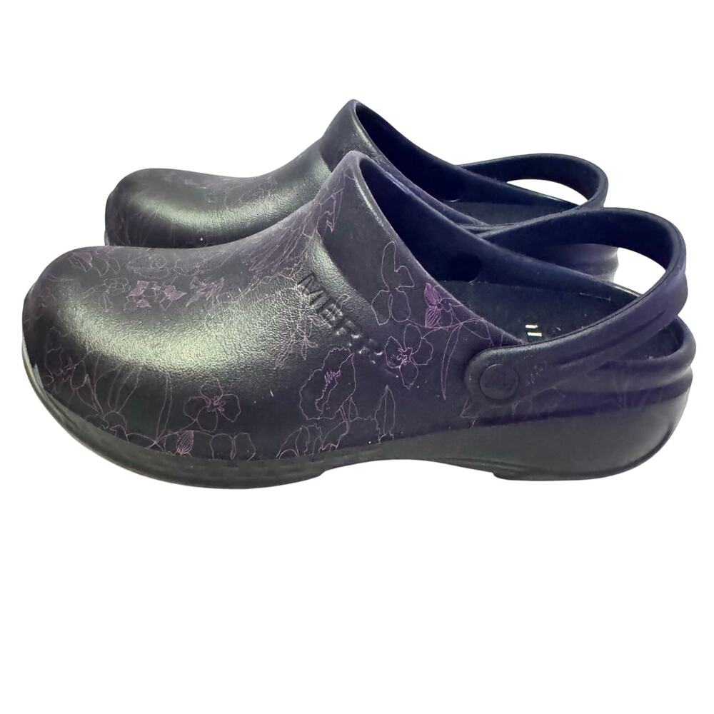 MERRELL PRO Black and Purple Clogs in Great Condition W 11/ M 9 - Picture 2 of 8